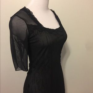 Beautiful vintage long black dress